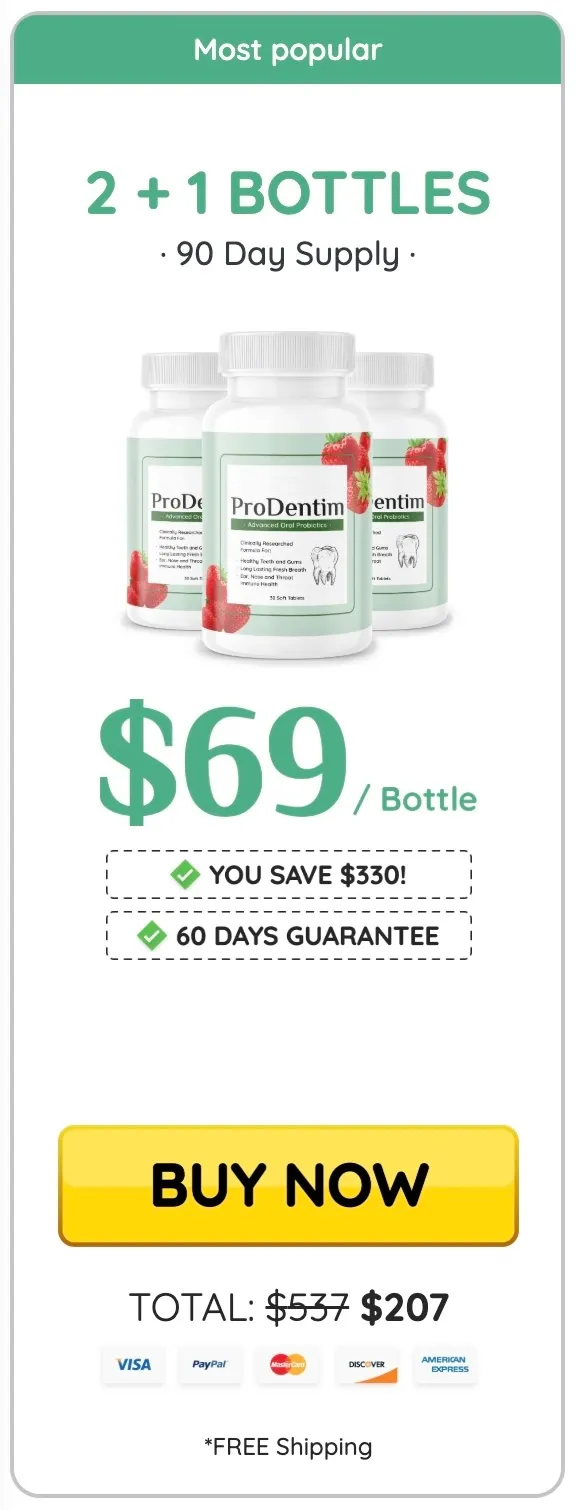 ProDentim 3 bottles
